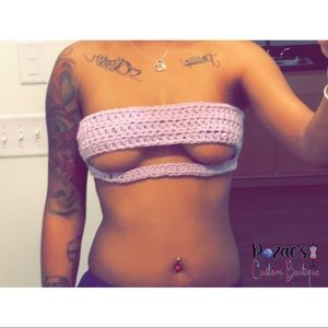 Crochet underboob top